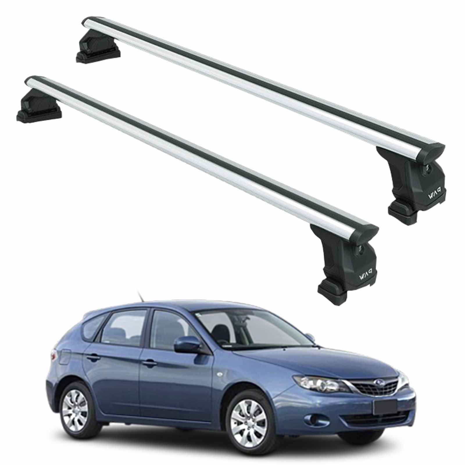 For Subaru Impreza Hatchback 2007-2014 Roof Rack Cross Bar Fix Point Pro Fix Silver For Subaru Impreza Hatchback 2007-2014 Roof Rack Cross Bar Fix Point Pro Fix Silver
